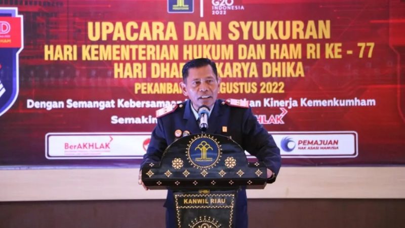 Peringatan Hari Dharma Karya Dhika ke-77, Kakanwil Sampaikan Pesan Tegas