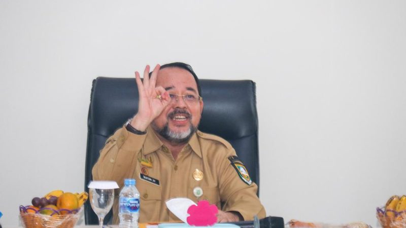 Bupati Bengkalis diwakili Sekretaris Daerah H. Bustami HY Membuka FGD Sinkronisasi Permasalahan dan Kebutuhan Inovasi Pulau Bengkalis