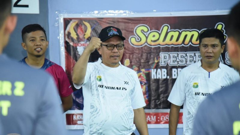 Ketua DPRD Kabupaten Bengkalis H. Khairul Umam Menghadiri Acara Pelepasan Seleksi Atlet PBSI