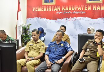 Kendalikan Inflasi, Pemkab Kampar Ikuti Zoom Meeting Daerah Dengan Kemendagri