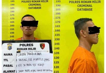 Kejar Bawa Parang dan Pukul Korbannya, Warga Sintong Diamankan Satreskrim Polres Rohil