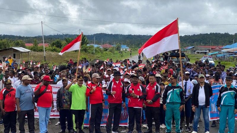 Karnaval HUT Kemerdekaan RI ke-77 Digelar di Nduga-Papua