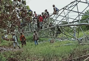 Pencuri Besi Penyangga Tower Sutet PLN di Kampar Diringkus Polisi