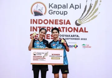 Ririn/Virni juara ganda putri Indonesia International Series 2022