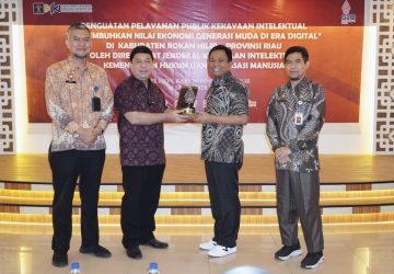 Wabup Rohil Hadiri Acara Penguatan Pelayanan Publik Kekayaan Intelektual Oleh Kemenkum Ham RI