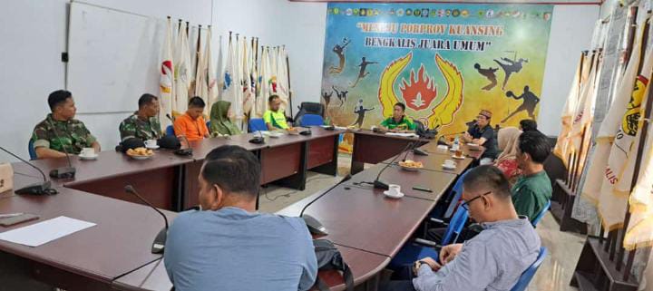 KONI Bengkalis Menggelar Rapat Untuk Persiapan Proprov Di Kuansing 2022