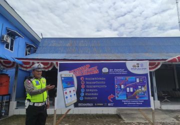 Satlantas Polres Rohil Sosialisasi Aplikasi Si Talam Manis Presisi