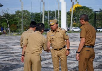 Pimpin Apel Senin Bersama, Wabup Husni : Minta OPD Menghemat Anggaran
