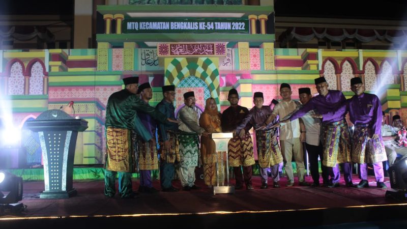 Bupati Bengkalis Kasmarni Membuka Musabaqah Tilawatil Qur’an (MTQ) Ke-54 Tingkat Kecamatan Bengkalis