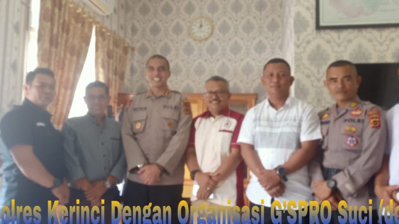 Organisasi G’SPRO Suci Lakukan Pertemuan Kepada Kapolres Kerinci, Guna Mempererat Tali Silaturahim