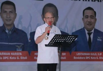 Wali Kota Gunungsitoli Lakhomizaro Zebua, Hadiri Perayaan HUT Partai Demokrat Ke-21 Tahun 2022