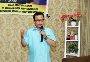 Ketua DPRD Bengkalis Resmi Membuka Training Center Cabor Bulu Tangkis