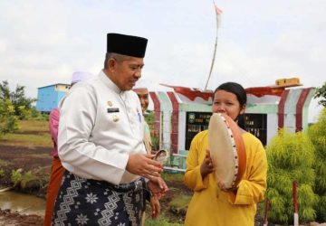 Peduli Pendidikan, Bupati Siak Tinjau Pembangunan SMP Tanjung Pal
