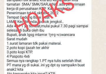Bupati Kasmarni Ingatkan Masyarakat Waspada Berita Hoaxs Penerimaan Tenaga Kerja Yang Mencatut Dirinya