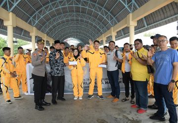 Pelepasan 22 Atlet Kickboxing Bengkalis Perkuat Kontingen Riau di Kejurnas Batam