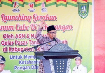 Bupati Bengkalis Diwakili Wakil Bupati, Hadiri Launching Gerakan Tanam Cabe Bagi ASN dan Masyarakat