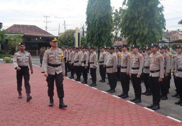 Muba Menggelar Apel Pasukan Guna Mengamankan Pilkades Serentak