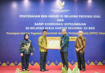 Pemkab Rohil Raih Penghargaan BKN Award Ketegori Perencanaan Kebutuhan dan Mutasi Pegawai