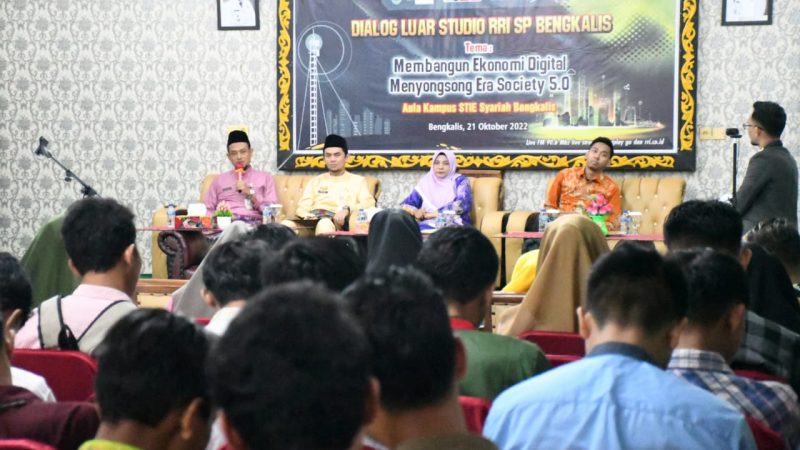 RRI SP Bengkalis Bersama STIE Syari’ah Bengkalis Gelar Dialog Luar Studio