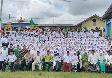 Bupati Tanggamus Hj Dewi Handajani, Hadiri Apel Peringatan Hari Santri Nasional