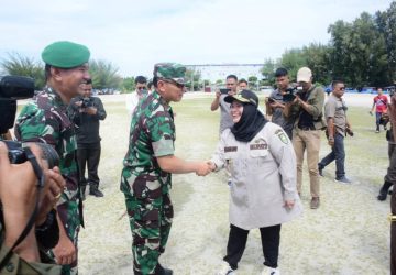 Bupati Kasmarni Sambut Langsung Kedatangan Danrem 031/WB Brigjen P. Hutagalung