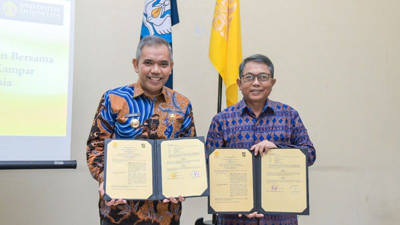 Pj Bupati Kampar Lakukan MoU dengan Universitas Indonesia