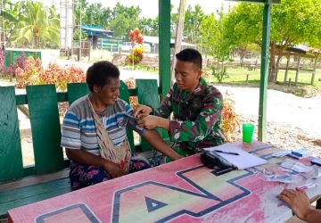 Prajurit Bima Sakti Peduli Kesehatan Mama Papua