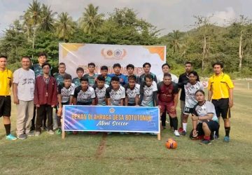 Karang Taruna desa Botutonuo kerja sama dengan KKN tematik Universitas Negeri Gorontalo Gelar Kegiatan Pekan Olahraga Desa