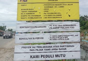 Diduga Pelaksanaan Kegiatan Jalan Sudirman Batas Muara Lembu, PPK 2.5 Pasang Badan Membela Rekanan