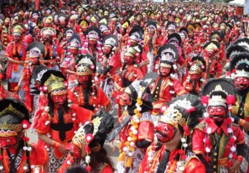 7.891 Penari Topeng Kelana Indramayu Pecahkan Rekor MURI