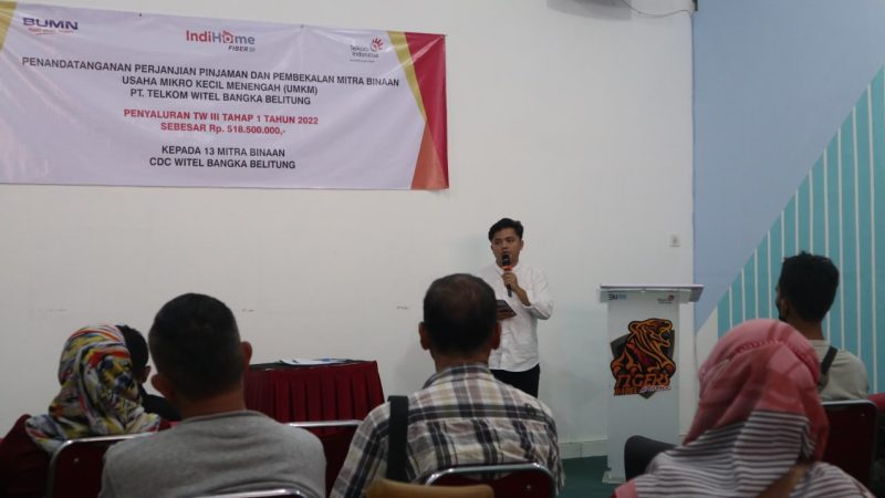 Telkom Salurkan Dana Bergulir UMKM Rp518,5 Juta di Bangka Belitung