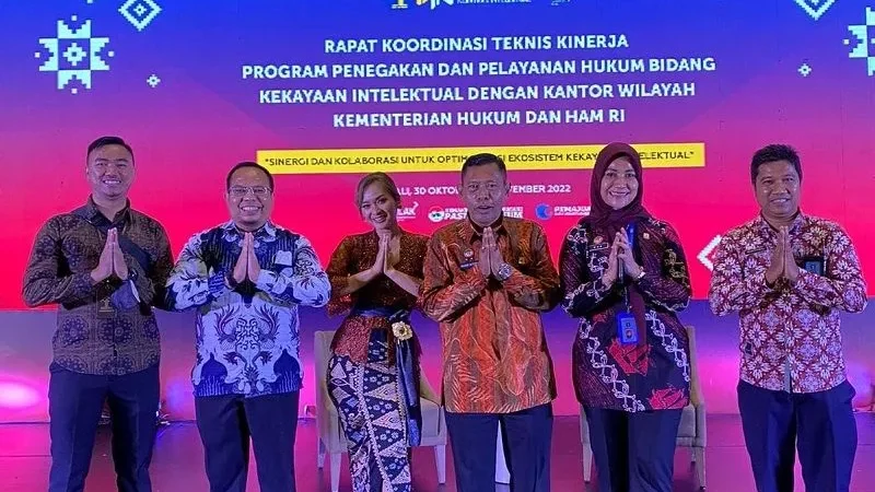Kemenkumham Riau hadiri Rakernas Program Penegakan dan Pelayanan Hukum Bidang Kekayaan Intelektual