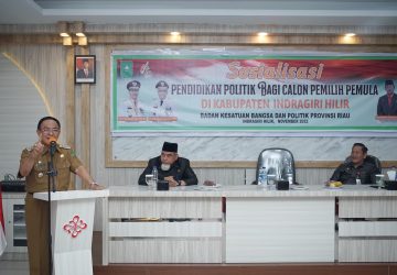 Tingkatkan Partisipasi Pemilu, Bupati Inhil HM WARDAN Buka Sosialisasi Pendidikan Politik Bagi Calon Pemilih Pemula