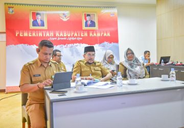 Pemda Kampar Ikut Zoom Meeting Rakor Program JKN
