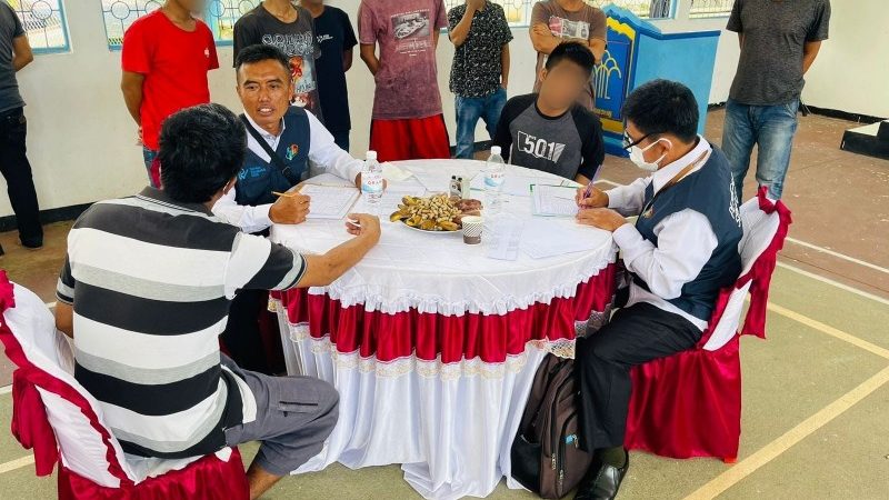 Sukseskan Program Regsosek Tahun 2022, Lapas Kotaagung Bersama BPS Tanggamus Lakukan Pendataan Warga Binaannya