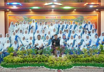 Bupati Hadiri Pelantikan Sanimar Afrizal Sebagai Ketua PD BKMT Rohil