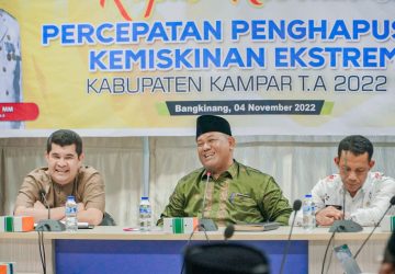 Tindak Lanjuti Inpres, Sekda Kampar Pimpin Rapat Percepatan Penghapusan Kemiskinan Ekstrem di Kabupaten Kampar