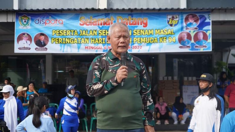 Gerak Jalan Santai Peringatan Sumpah Pemuda ke-94 Tahun di Kabupaten Muara Enim