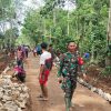 Antusias Warga Gotong Royong Kegiatan TMMD ke-115 Kodim 0424 Tanggamus