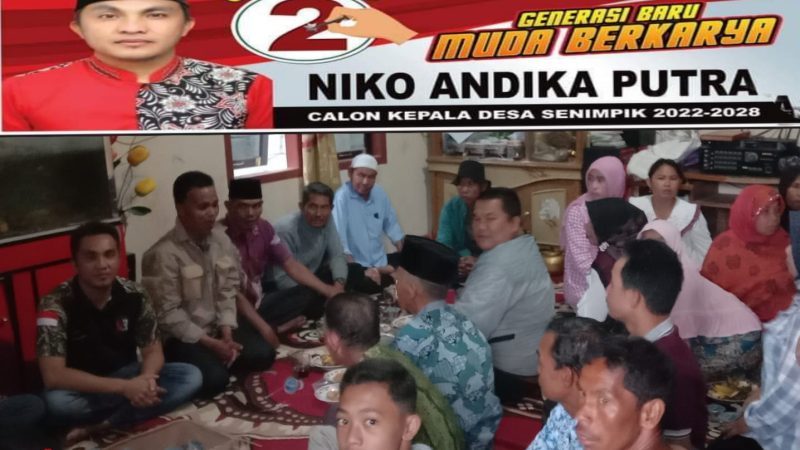 Dengan kemenangan 17 Suara, Niko Bersyukur Dalam Pilkades Desa Senimpik Kec. Siulak Mukai