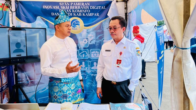 Stand Expo Aksi Perubahan Diskominfosandi Kampar Ramai Dikunjungi