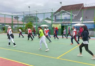 Semarakan G20 Lapas Kelas IIB Muara Enim Melaksanakan Olahraga Bersama