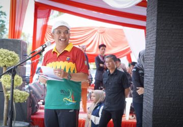 Terima Kapolda Riau Di Pit Stop II, PJ. Bupati Kampar Paparkan Tali Bapilin Tigo