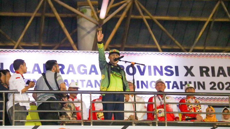 Porprov X Riau Resmi Dibuka, Kontingen Bengkalis Tekad Pertahankan Juara Umum