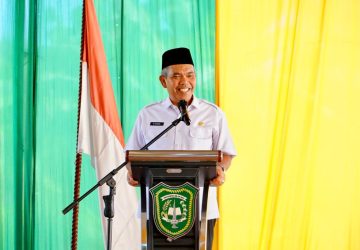 Bersama Gubernur Riau, Pj Bupati Kampar Letakkan Batu Pertama Pembangunan Ponpes Ma’had Islam Riau YLPI Riau
