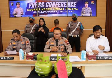 Polresta Magelang Berhasil Ringkus Pencuri Belasan Tabung Gas Melon di Kajoran