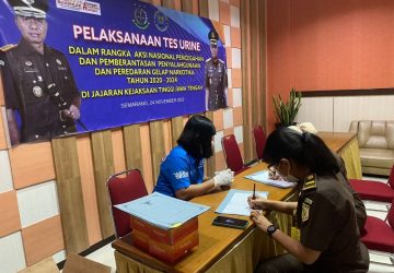 Cegah Penyalahgunaan Narkotika, Pegawai Kejati Jateng Jalani Tes Urine