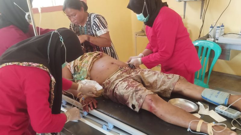 Kapolsek Babat Toman IPTU Vico beserta Anggotanya Berhasil Amankan Pelaku Penganiayaan di Desa Karang Waru