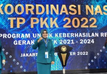 Bunda Winarni Hadiri Rakornas TP-PKK Tahun 2022 di Jakarta