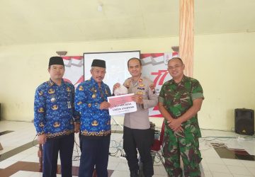 Peringatan HUT Korpri ke-51, Forkompimcam Muntilan Serahkan Bantuan Untuk Anak Stunting